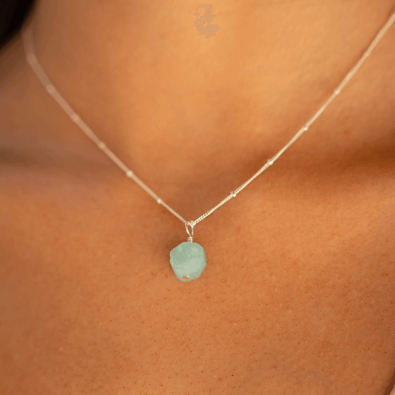 Natural Amazonite Crystal Pendant Necklace - Healing Stone Jewelry for Women, Chakra Balancing & Spiritual Protection | Perfect for Meditation, Yoga & Everyday Wear