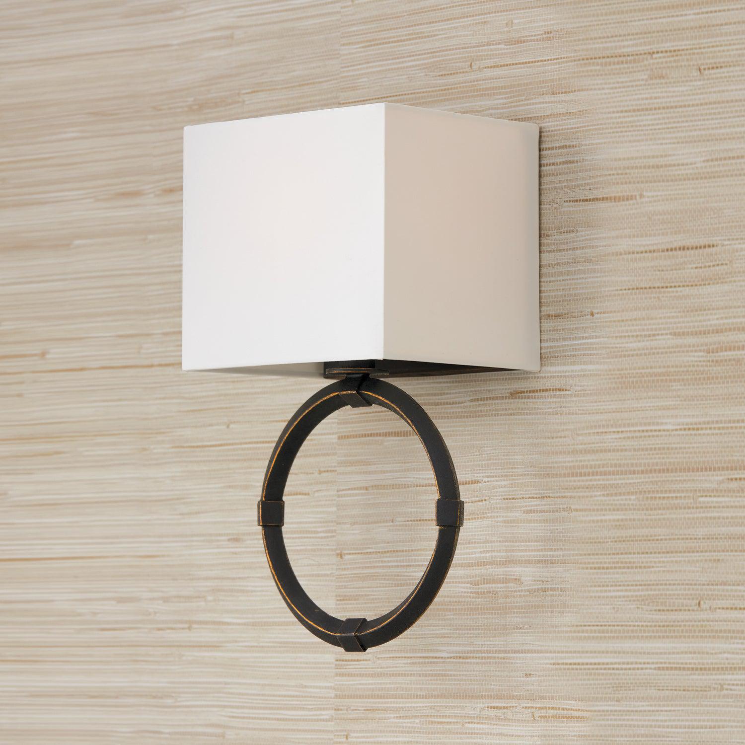 Capital Lighting One Light Wall Sconce - Modern Indoor/Outdoor Wall Light Fixture for Living Room, Bedroom, Porch & Hallway