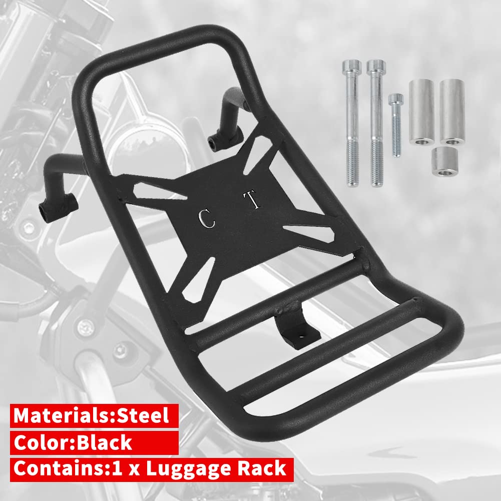 Motoparty Center Rack Carrier Luggage for 2020-2022 Honda CT125 Trail 125 Hunter Cub - Heavy Duty Motorcycle Cargo Rack for Camping & Off-Road Adventures