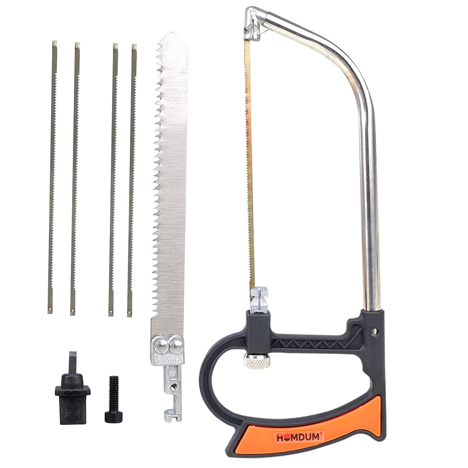 9-in-1 Multi-functional Magic Bow Saw with 5 Saw Blades - Woodworking Hand Tool Kit for DIY Projects, Home Improvement & Crafting (Corded) - Perfect for Cutting Wood, Plastic, PVC & More