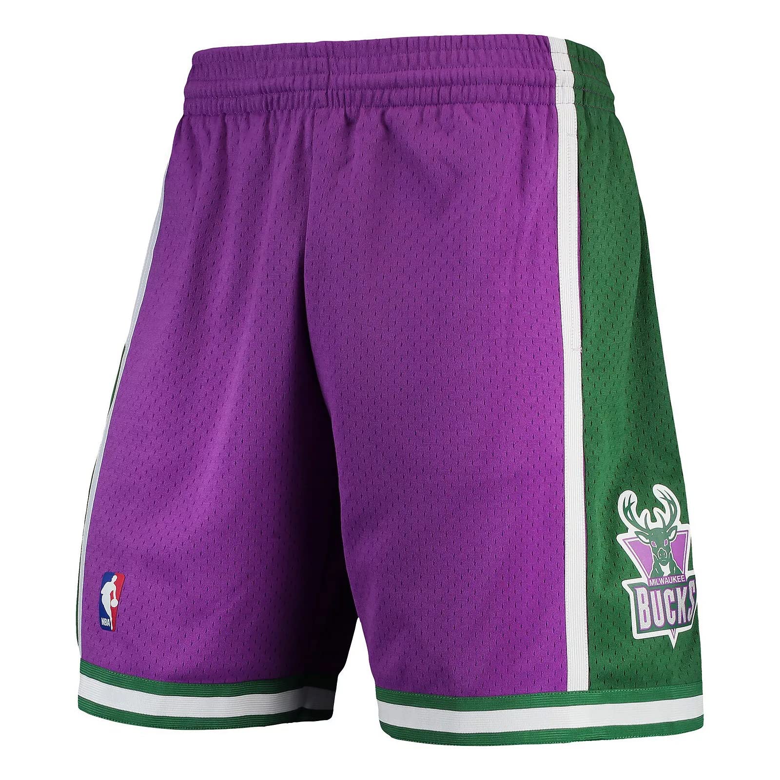 Milwaukee Bucks Youth 8-20 Purple Hardwood Classic Swingman Basketball Shorts - Perfect for Games, Practice & Fan Apparel