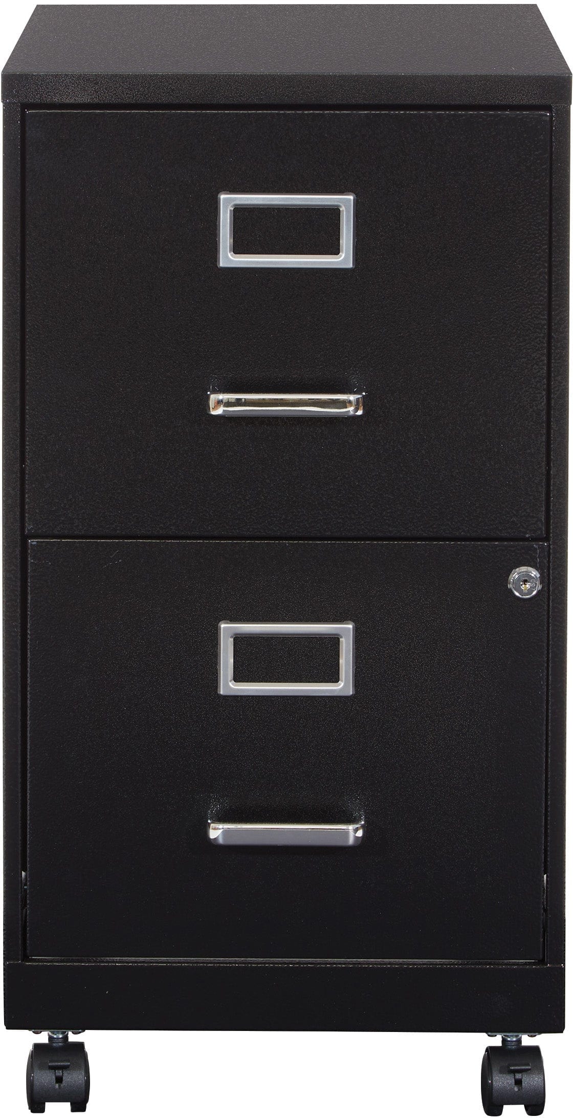 Office Star 2-Drawer Mobile Metal File Cabinet - Lockable Rolling Storage for Home & Office Organization [CF2DRM] - Perfect for Documents, Files, and Office Supplies Storage
