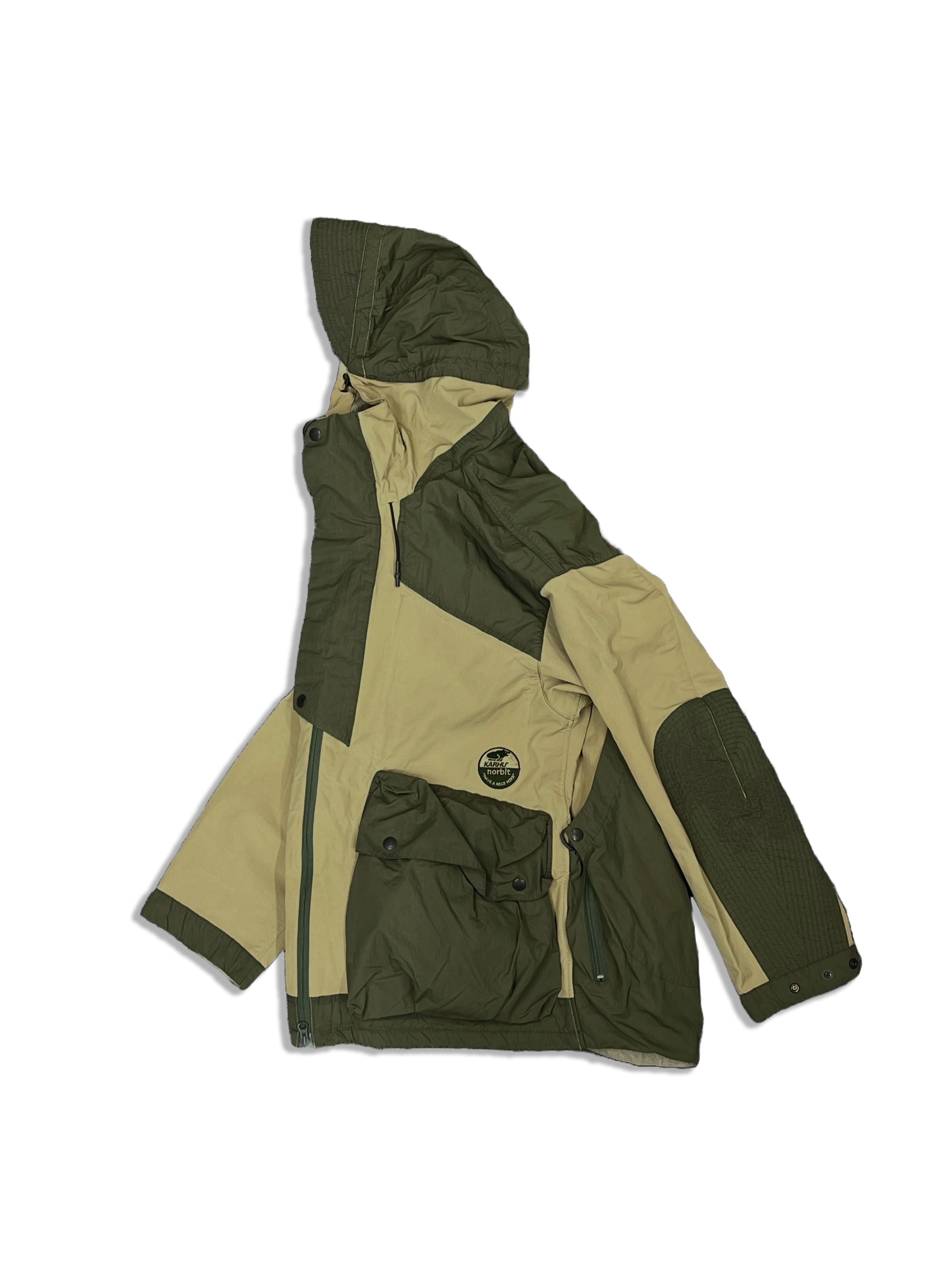 KARHU X NORBIT HIKE HOODIE JACKET - Waterproof Outdoor Hooded Jacket for Hiking & Camping - Coyote Brown - Perfect for Mountain Adventures & Cold Weather Activities