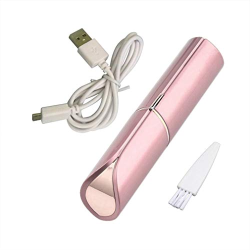 Painless Facial Hair Removal Mini Razors for Women - USB Rechargeable Waterproof Women's Shaver for Body & Face Hair Removal - Perfect for Travel, Gym & Daily Grooming (Pink)