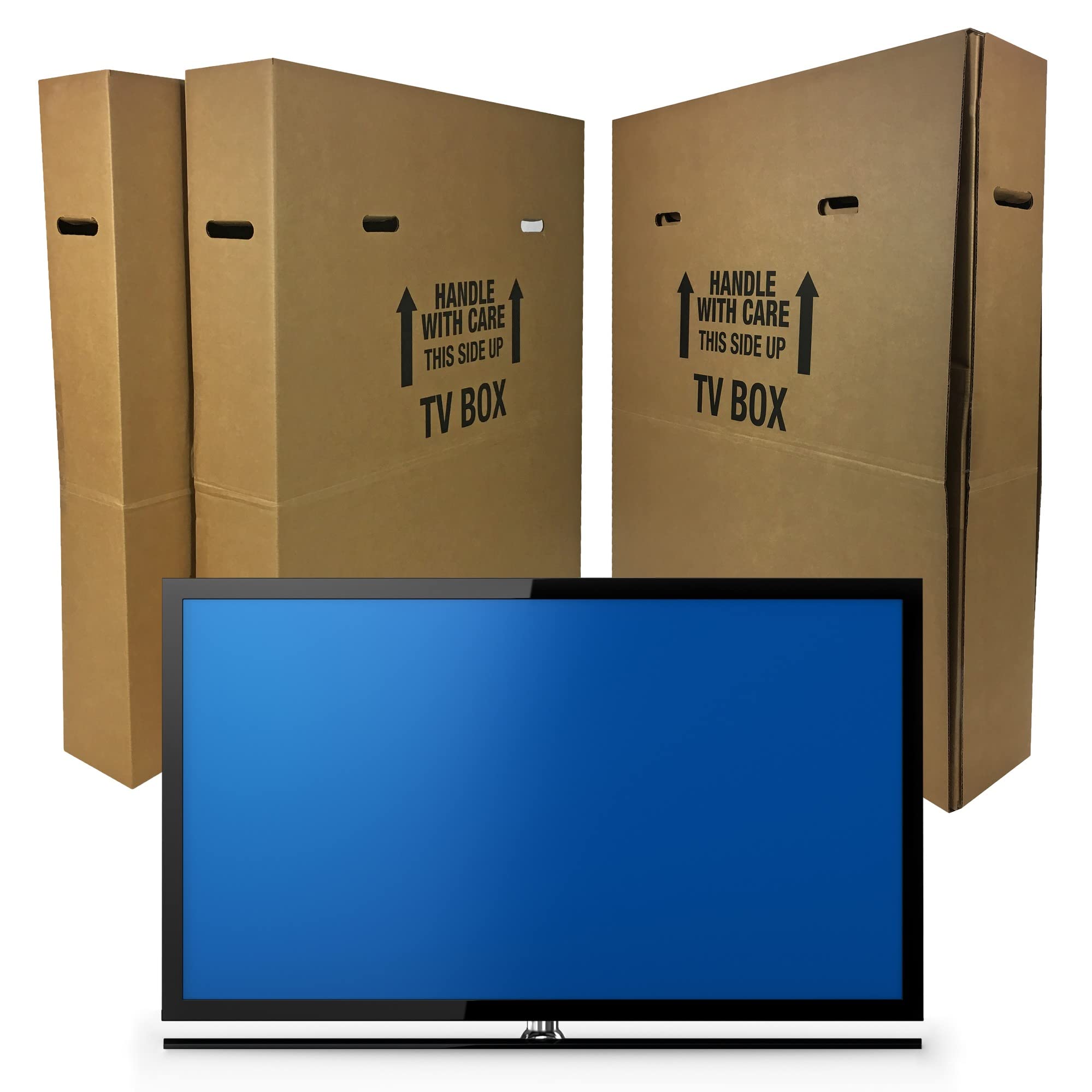 uBoxes Heavy Duty TV Moving Box - 1 Pack for 32-65 Inch Flat Screen TVs | Secure Packing & Easy Transport for Home Moving, Storage & Shipping
