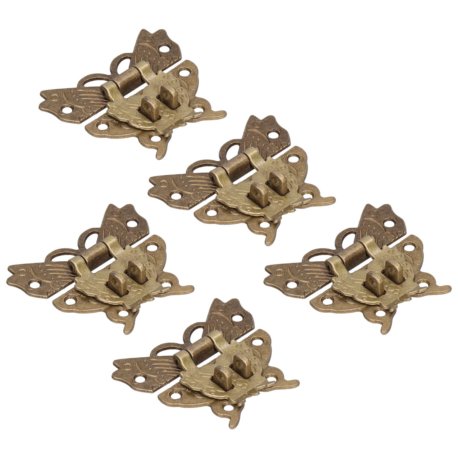 Vintage Style Lock & Case Hasp - Decorative Antique Brass Hardware for Wooden Jewelry Boxes, Gift Cases & Cabinets - Perfect for Home Decor, DIY Projects & Vintage-Themed Storage Solutions