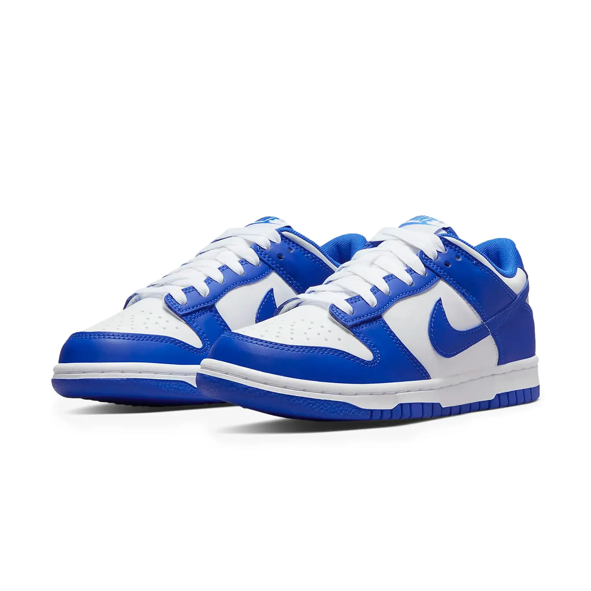Nike Dunk Low Racer Blue Sneakers for Girls (GS) - Lightweight Comfortable Casual Shoes for School, Sports & Everyday Wear