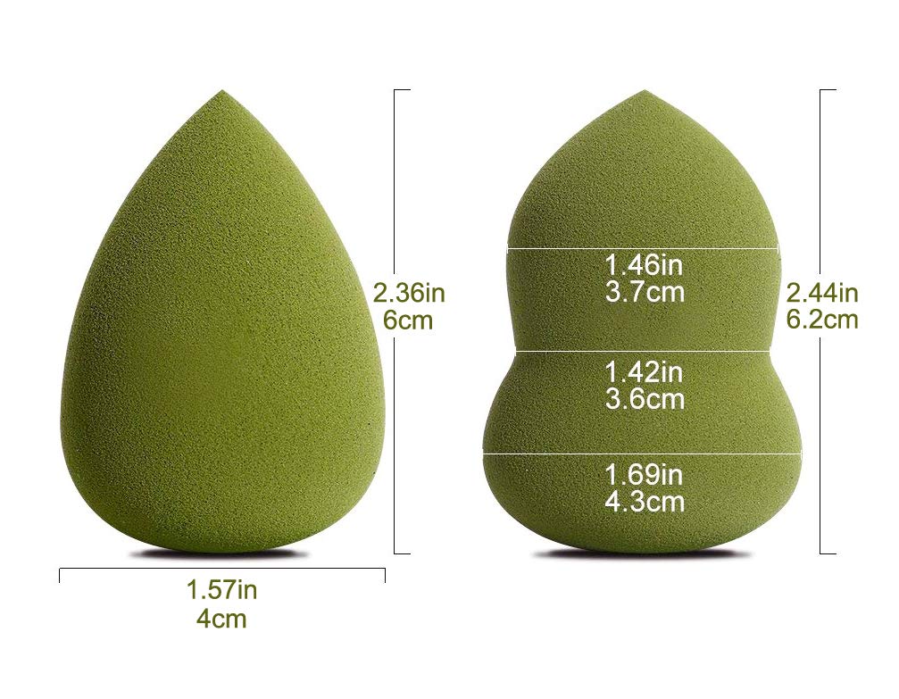 Premium Beauty Blender Sponges Set - 3 Pack Makeup Sponge Blenders for Flawless Foundation & Concealer Application - Ideal for Liquid, Cream & Powder Cosmetics