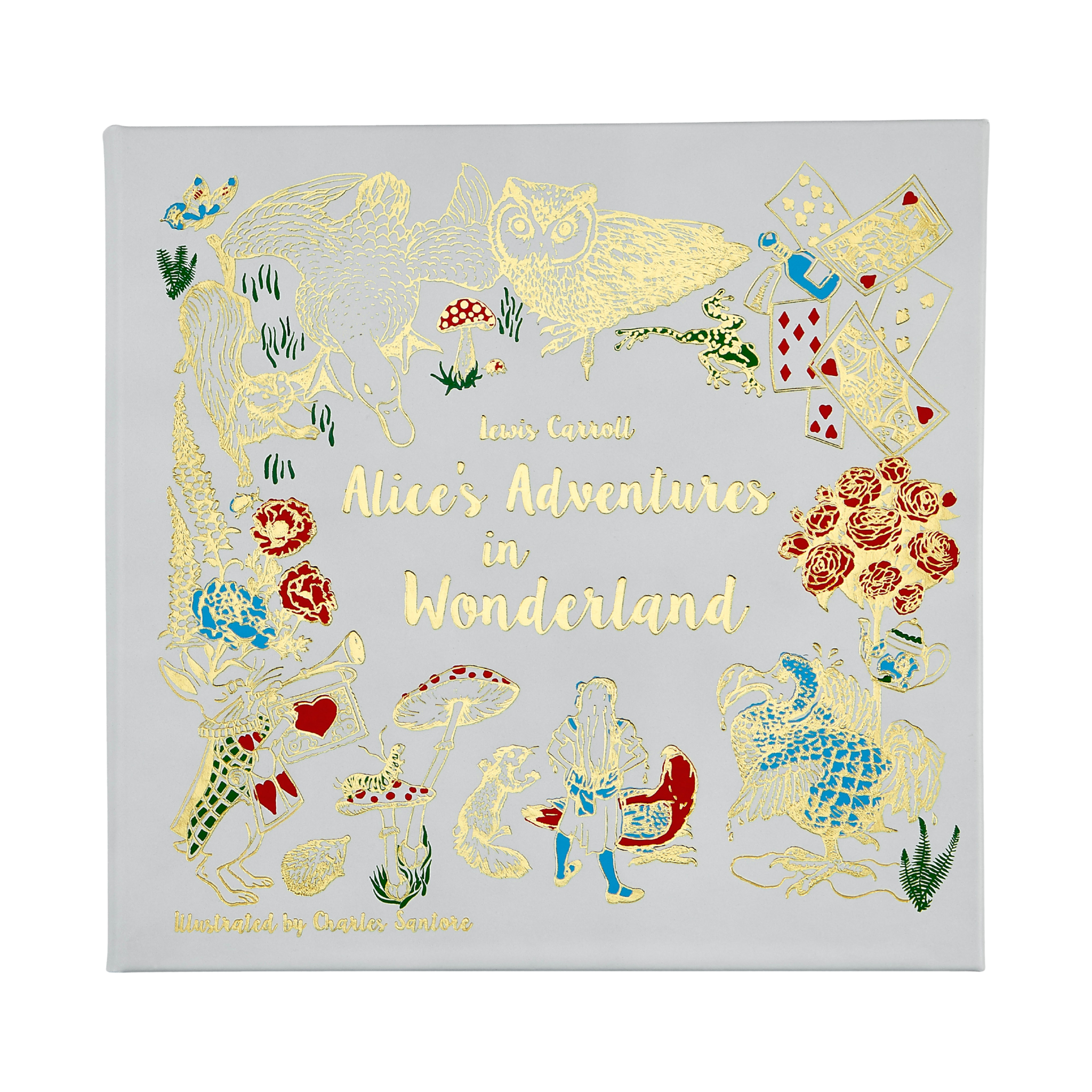 Alice's Adventures in Wonderland Hardcover Book - Premium Ice Bonded Leather Edition | Classic Fantasy Novel for Book Collectors & Literary Gifts