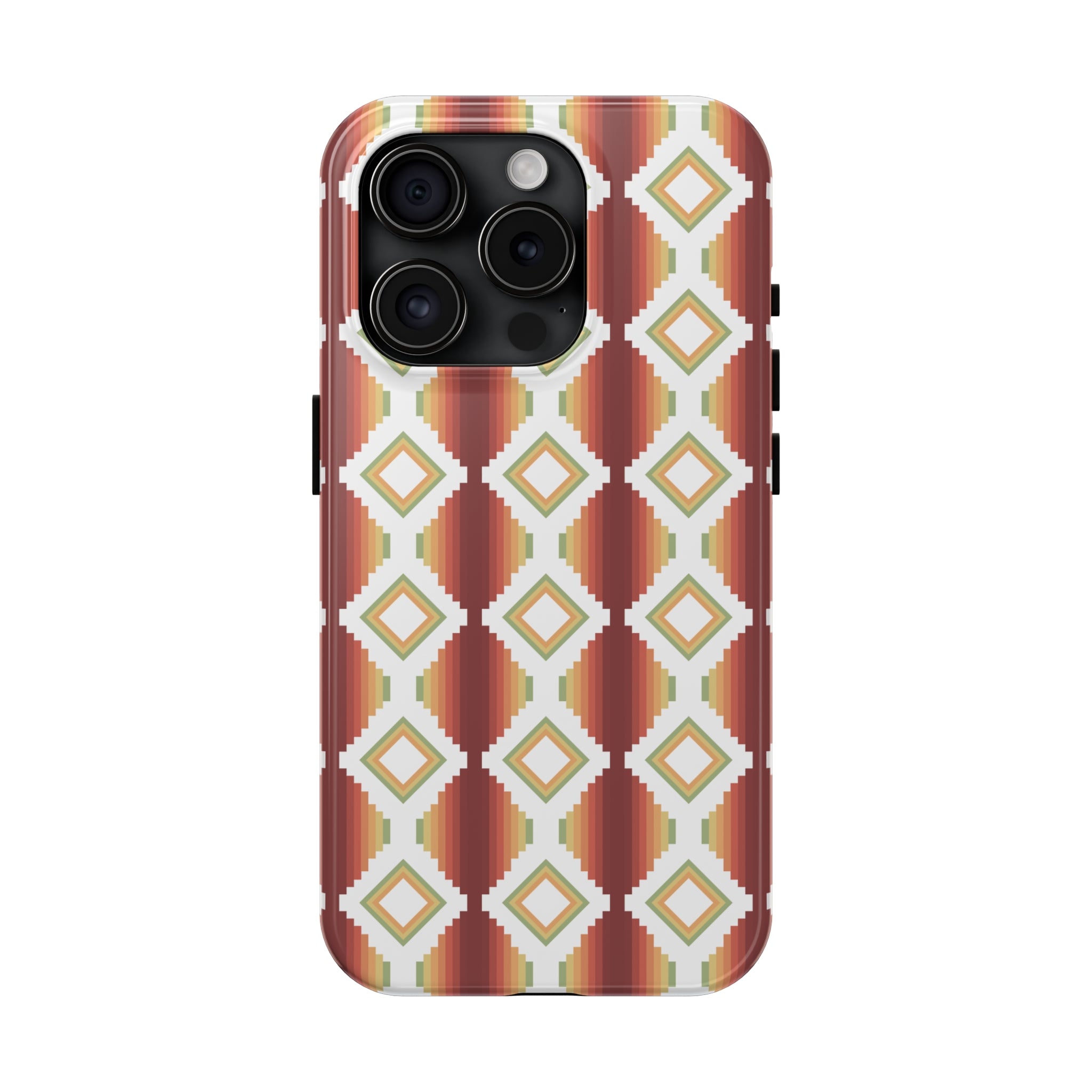 Durable Southwestern Rio Boho Hard Phone Case for iPhone & Samsung - Stylish Protection for Travel & Outdoor Adventures
