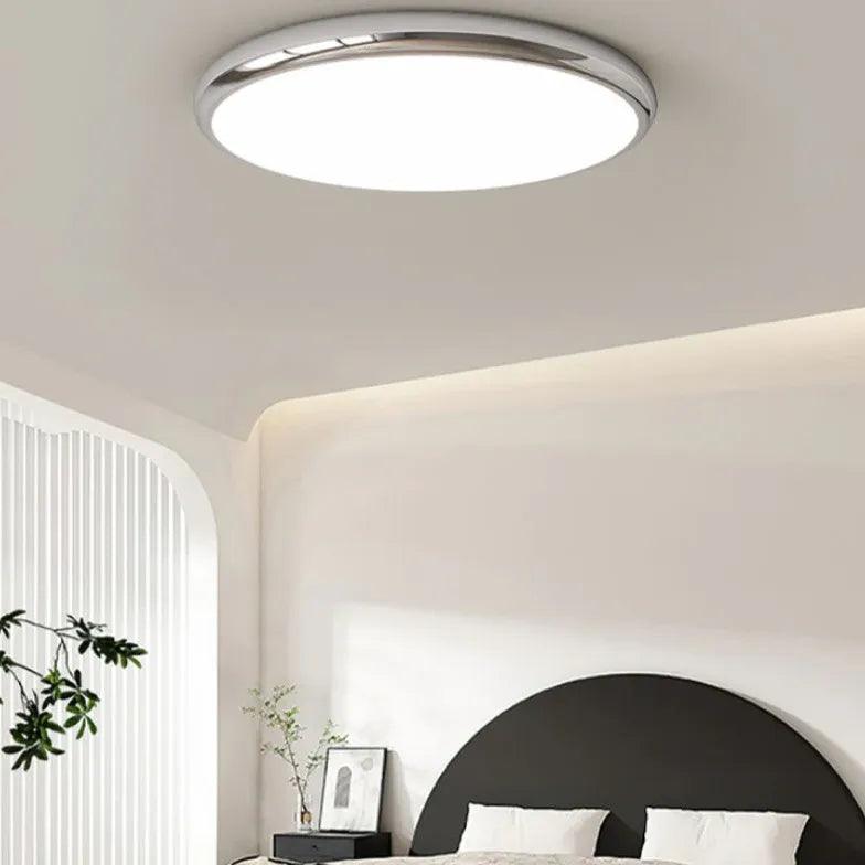 Modern LED Flush Mount Ceiling Light for Bedroom - Ultra Thin, Energy Efficient, Dimmable - Perfect for Bedroom, Hallway, Closet & Nursery Lighting