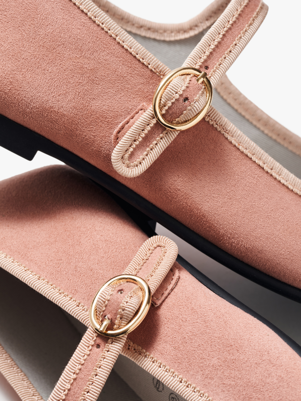 Belle Mary Jane Shoes for Women - Blush Pink Comfortable Flats with Bow Detail - Perfect for Work, Weddings & Casual Outfits