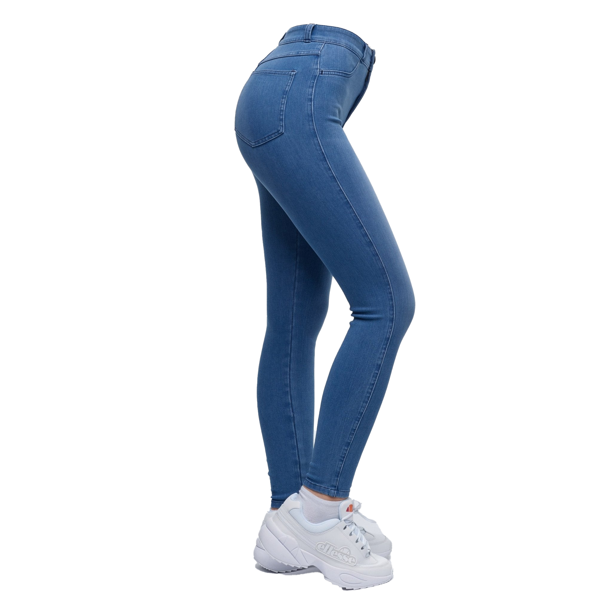 Best High Waisted Light Blue Jeans for Women - Comfortable Stretch Denim Skinny Jeans | Perfect for Casual Wear, Office & Date Night Outfits
