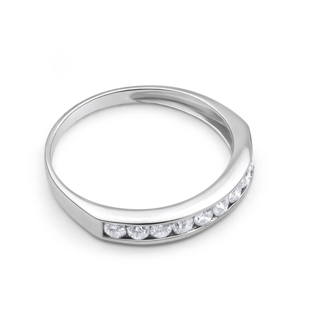 9ct White Gold Exquisite Diamond Ring for Women - Elegant Wedding, Engagement & Anniversary Jewelry Gift - Perfect for Special Occasions & Everyday Wear