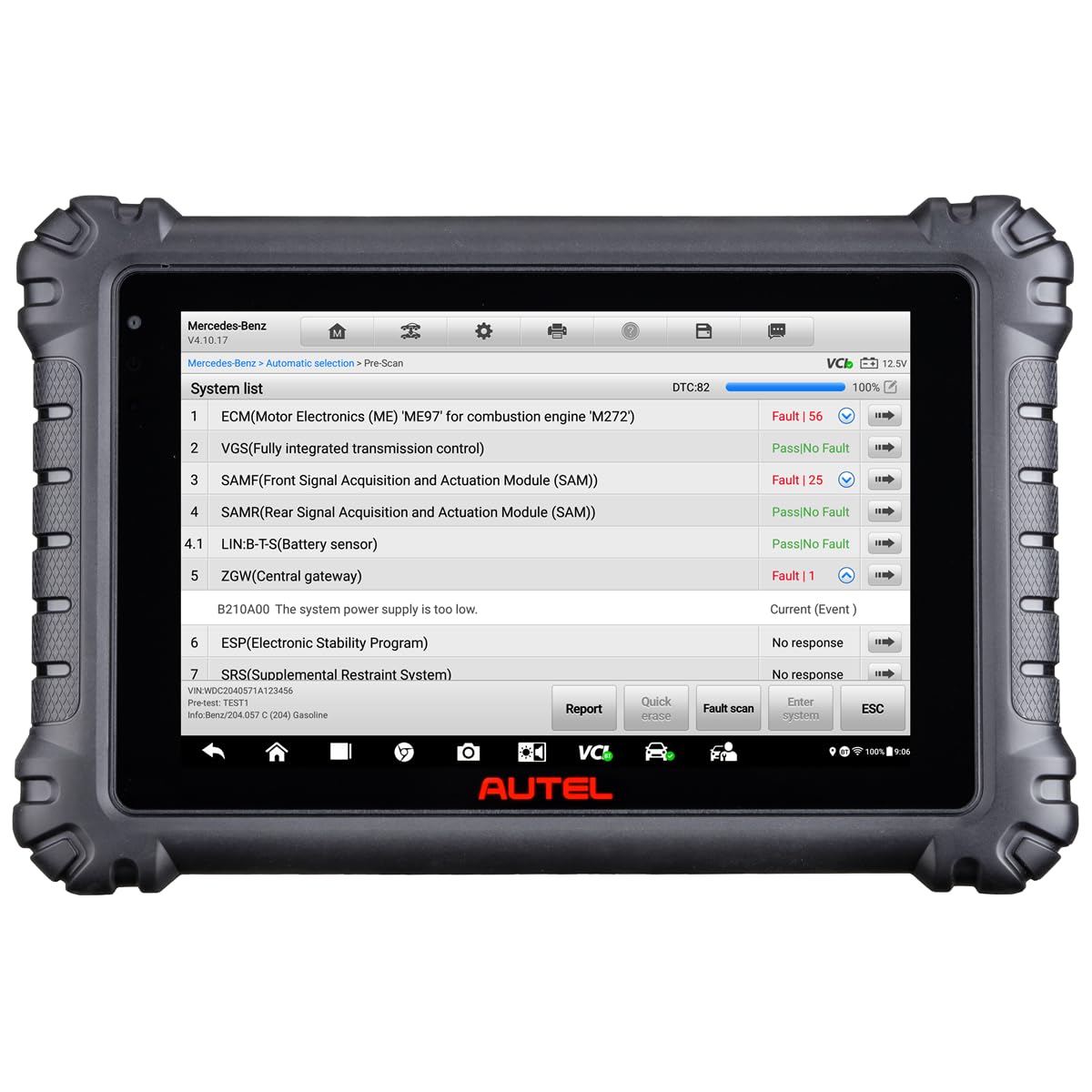 Autel MaxiSys MS906PRO-TS Automotive Diagnostic Tablet - Advanced OBD2 Scanner for Car, Truck & SUV - Professional Auto Mechanic Tool for Engine, ABS, Transmission & More - Perfect for DIY Repairs & Professional Workshops