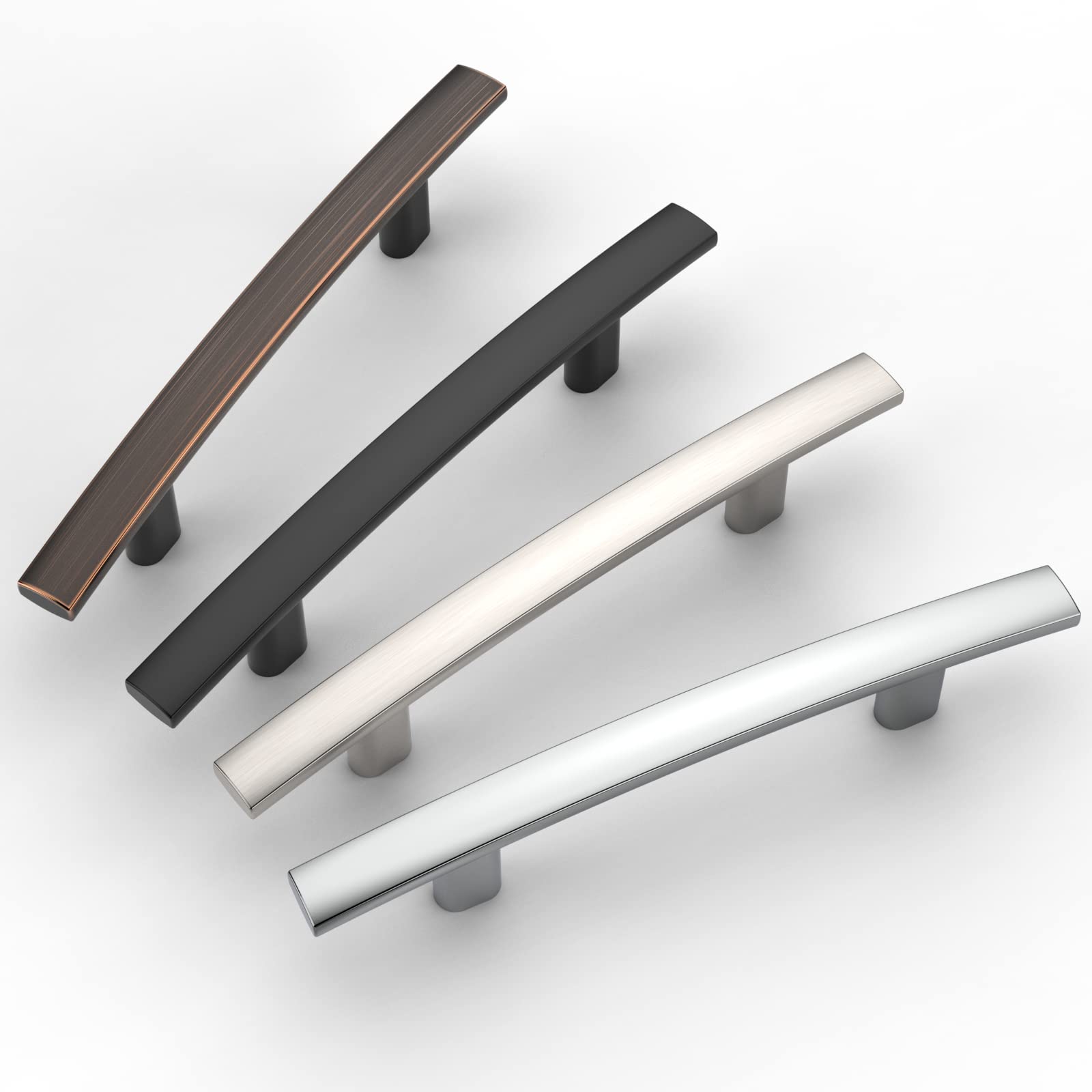 AOOTOCH 10 Pack 3 Inch Matte Black Cabinet Handles - Modern Kitchen Cabinet Pulls & Cupboard Hardware for Drawers, Wardrobes, Bathroom Vanities & Furniture (Durable & Stylish)