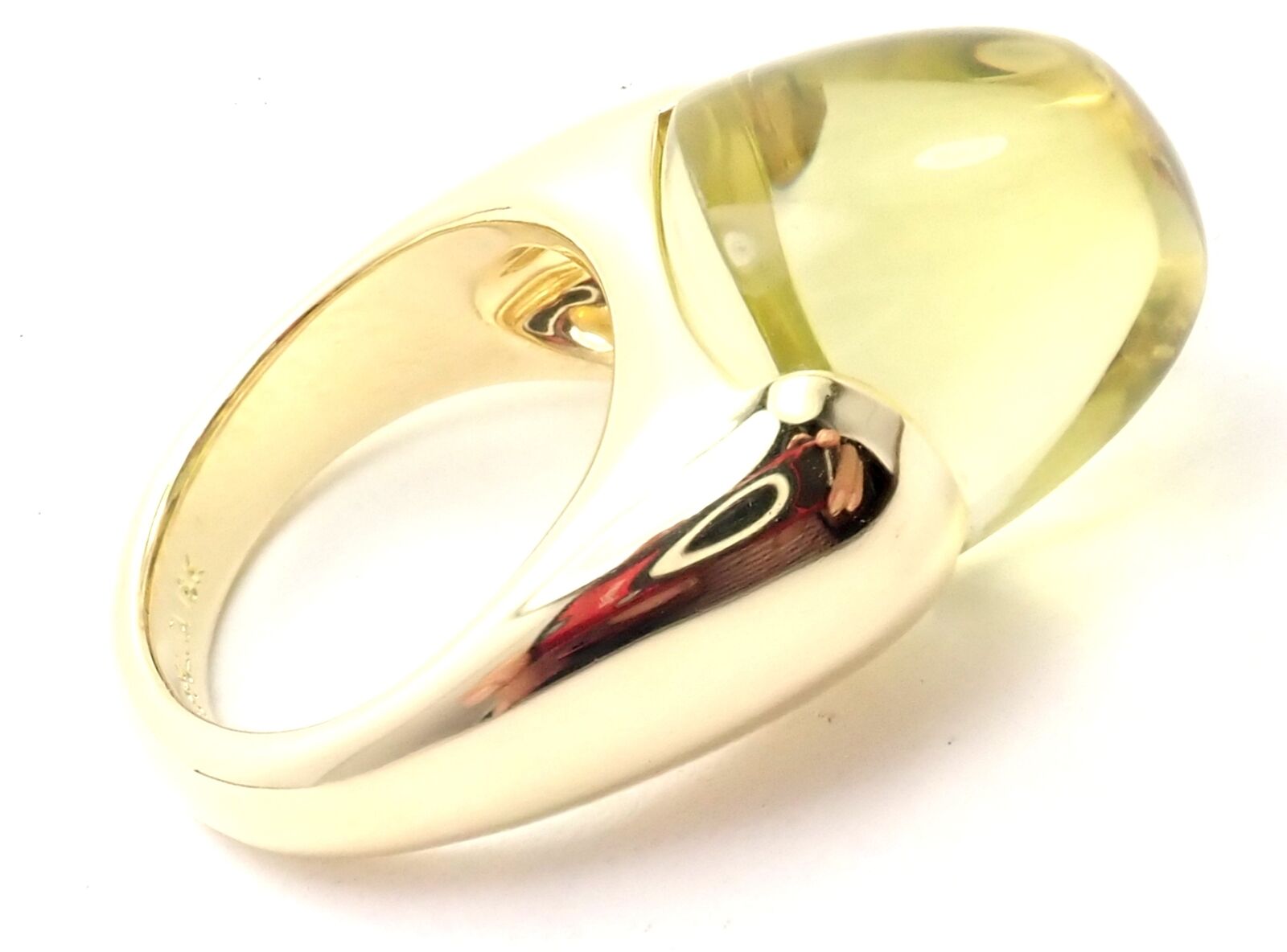 Authentic Ippolita 18k Yellow Gold Lemon Citrine Ring - Elegant Statement Jewelry for Women, Perfect for Weddings, Parties & Special Occasions