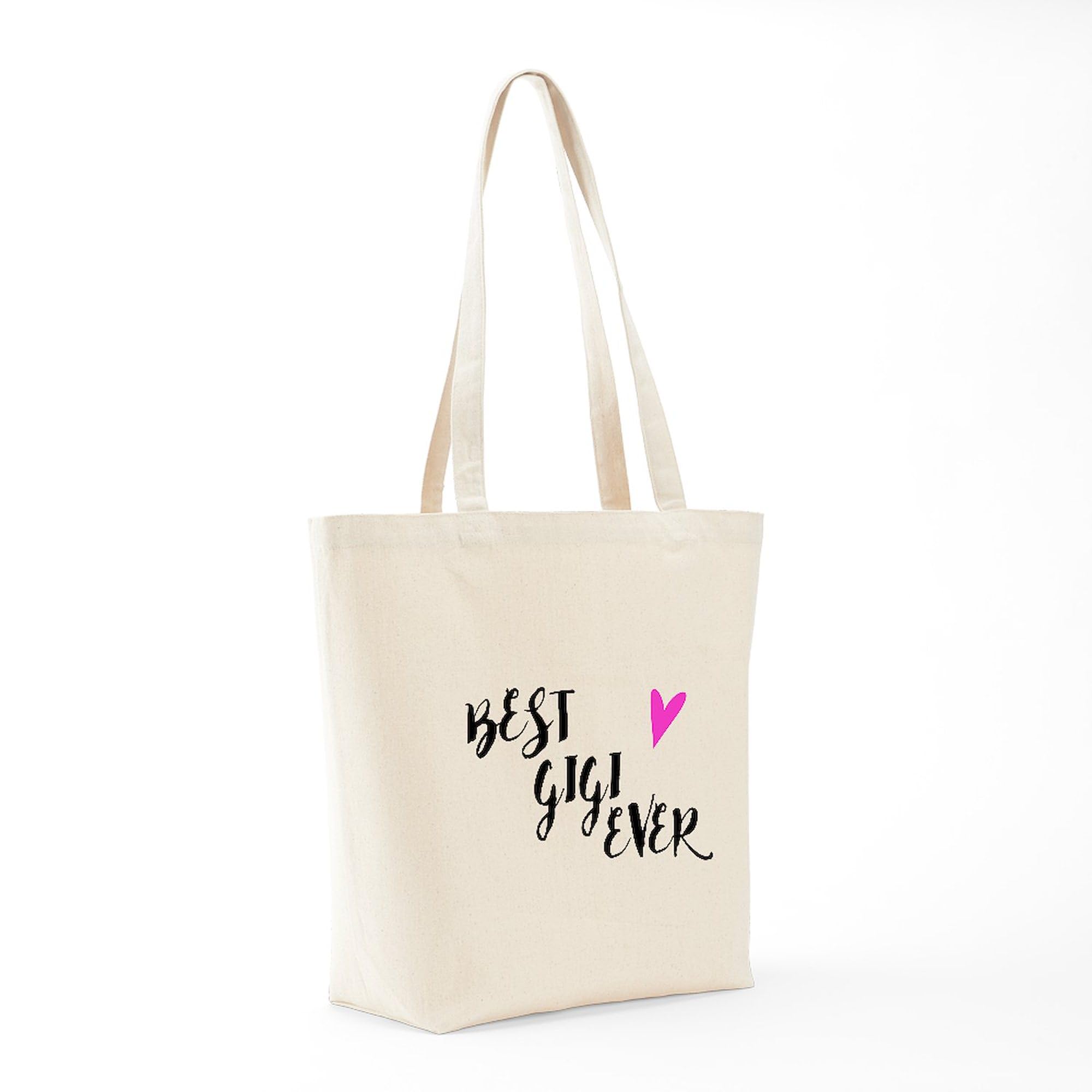 Best Gigi Ever Tote Bag - Natural Canvas Reusable Shopping Bag for Women | Eco-Friendly Grocery Tote for Work, Beach & Daily Use