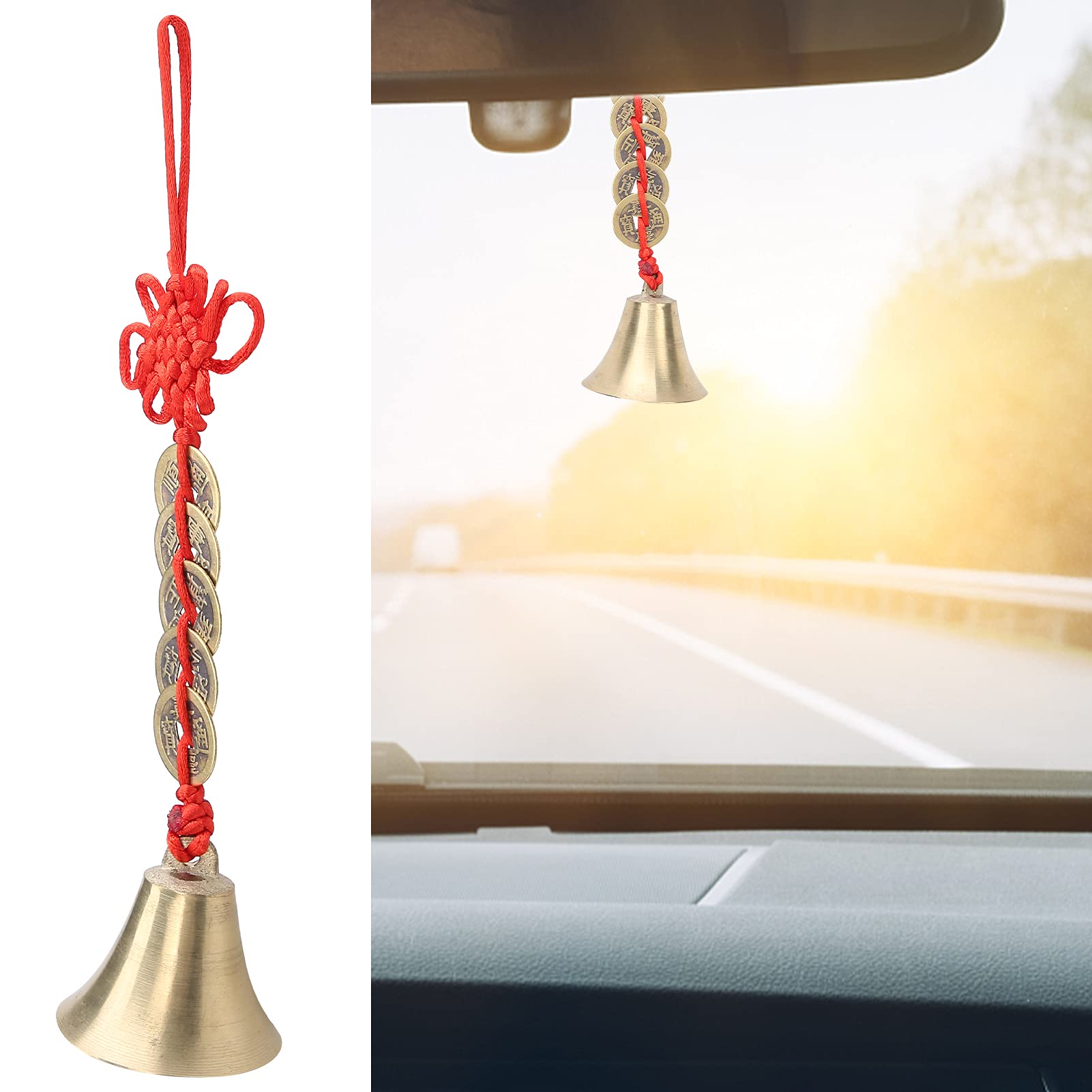 Authentic Chinese Feng Shui Wind Chime - Harmony & Prosperity Bell for Home Decor, Office & Garden | Attract Wealth & Positive Energy