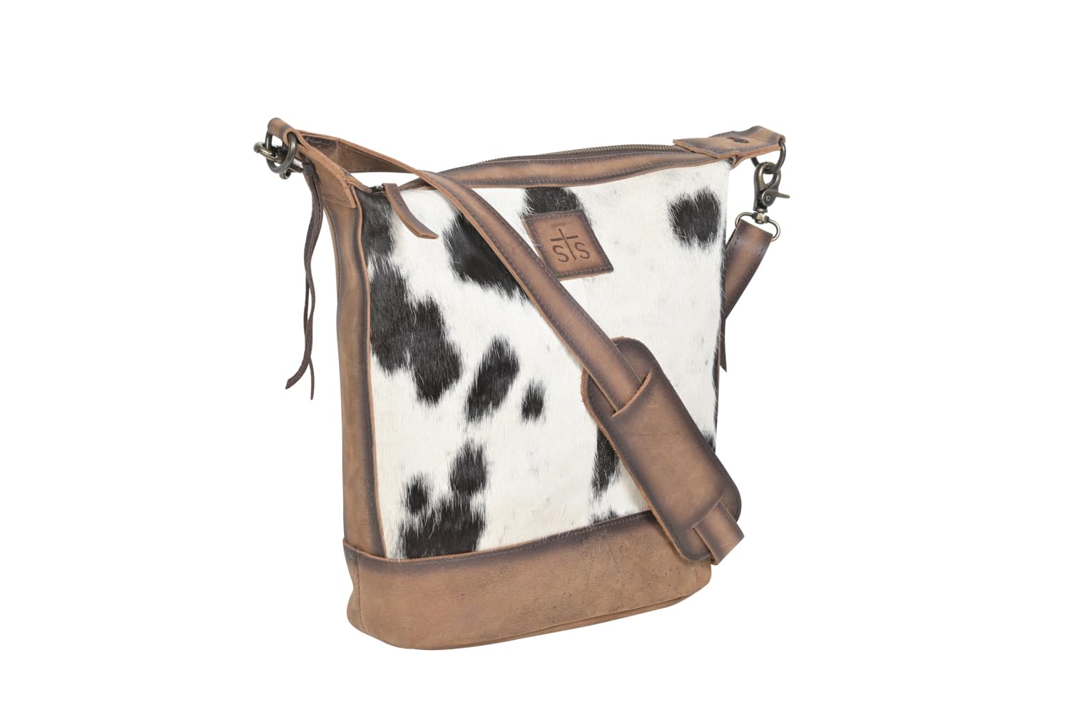 STS Ranchwear Women's Mailbag Tornado/Cowhide Leather Tote Bag - Stylish Western Handbag for Cowgirls, Rodeo & Everyday Use