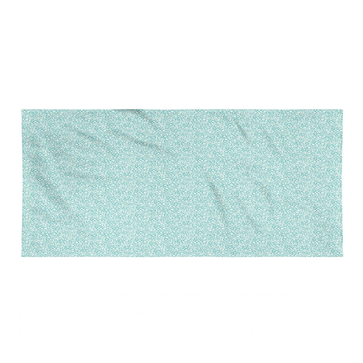 Ambesonne Quick Dry Lightweight Microfiber Hiking Towel - Abstract Rhythmic Spring Bubbles Design on Plain Background - Perfect for Camping, Backpacking, Sports & Outdoor Activities - Almond Green Seafoam Color