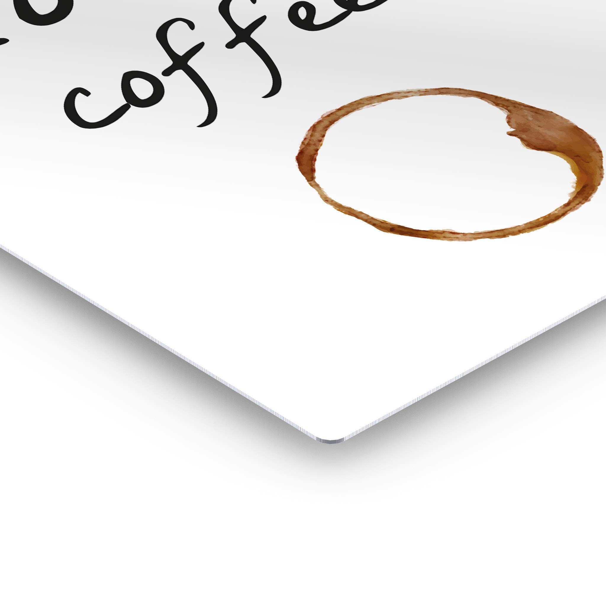 Peace Love Coffee & Make Coffee Not War Metal Print Set - 2 Panel Wall Art for Kitchen, Office & Coffee Shop Decor (30x20 Inches) - Inspirational Farmhouse Sign, Perfect Gift for Coffee Lovers & Home Decor