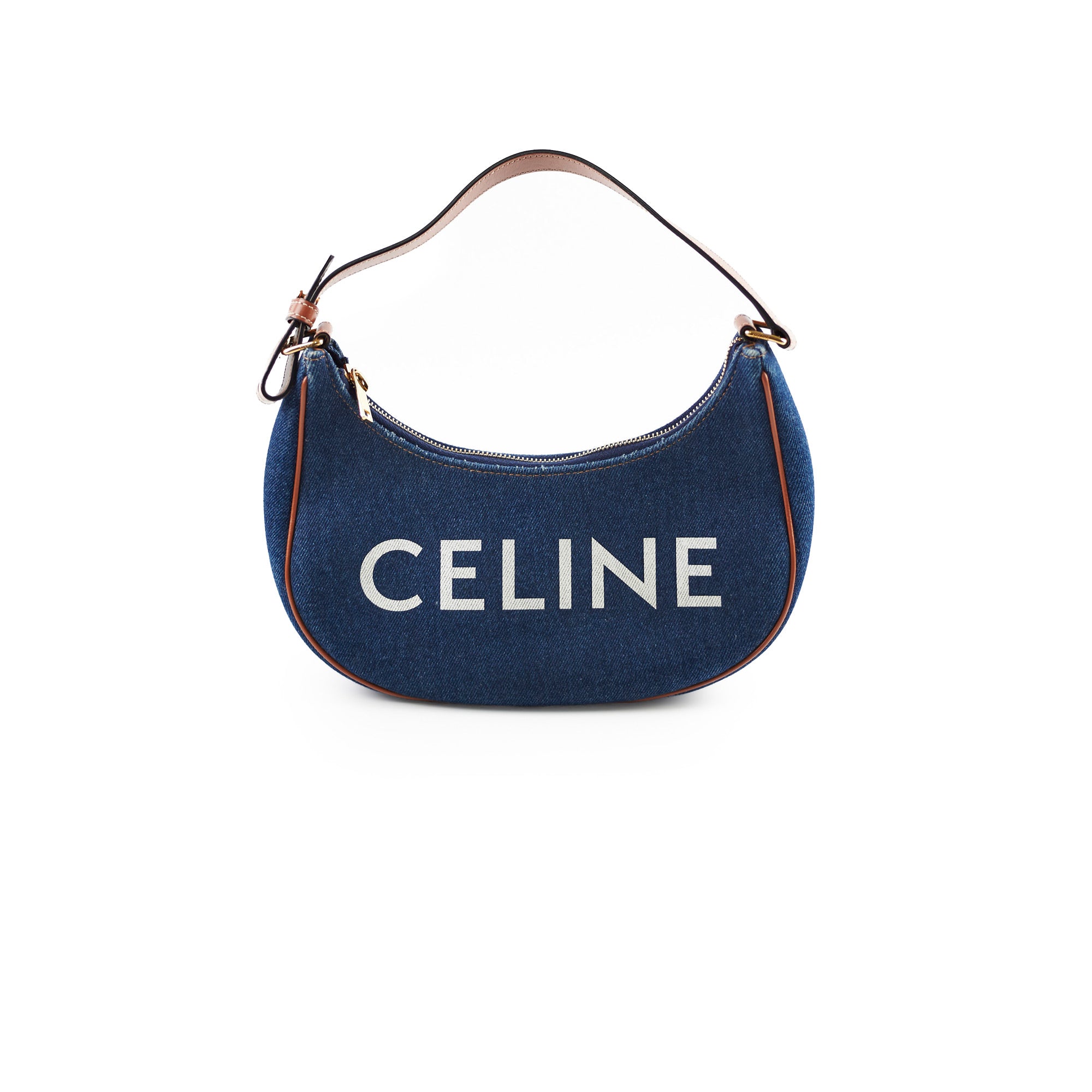 Celine Medium Ava Denim Shoulder Bag for Women - Stylish Designer Handbag with Adjustable Strap | Perfect for Work, Travel & Everyday Use