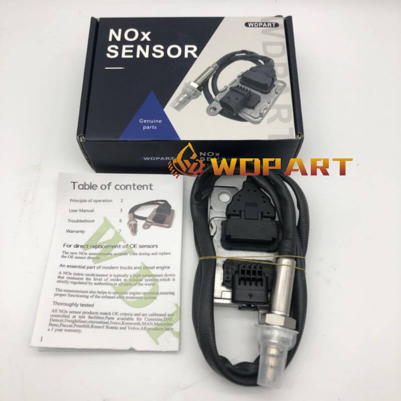 NOx Sensor 8R0907807S SNS456 A2C39690500 Compatible with VW Amarok, Audi A4 A6 A8 A7 Q5 Q7 S4 S6 - Replace Faulty Nitrogen Oxides Sensor for Better Emissions & Fuel Efficiency - Ideal for Diesel Engine Maintenance & Emissions Testing