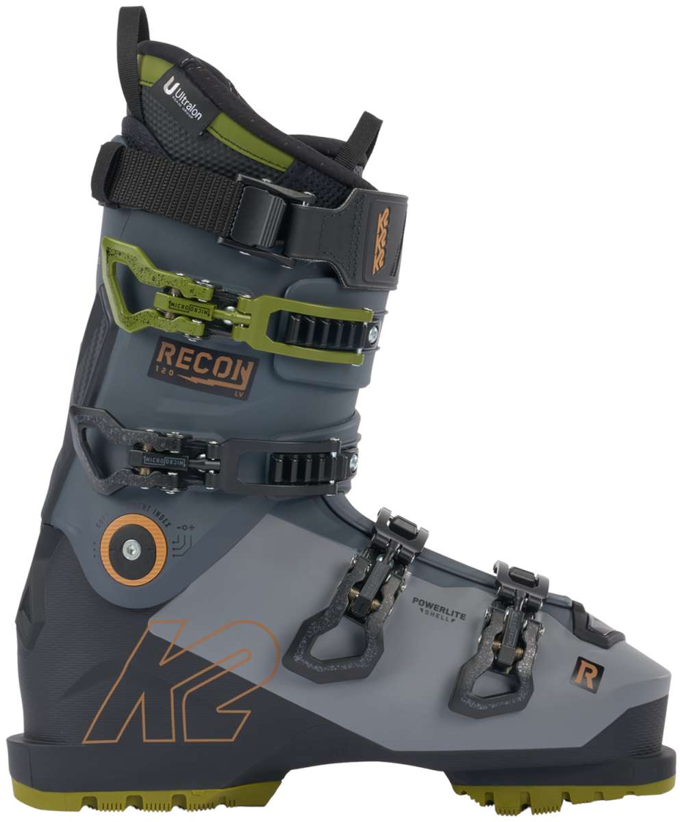 2024 K2 Recon 120 MV Ski Boots - Men's All-Mountain Performance Ski Boots for Downhill & Freeride - Perfect for Advanced Skiers on Powder & Groomed Trails