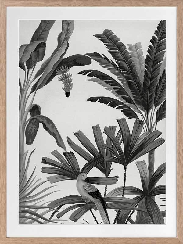 Dominica III Framed Art Print - Tropical Island Landscape Wall Decor for Living Room, Bedroom & Office - Caribbean Themed Home Decor