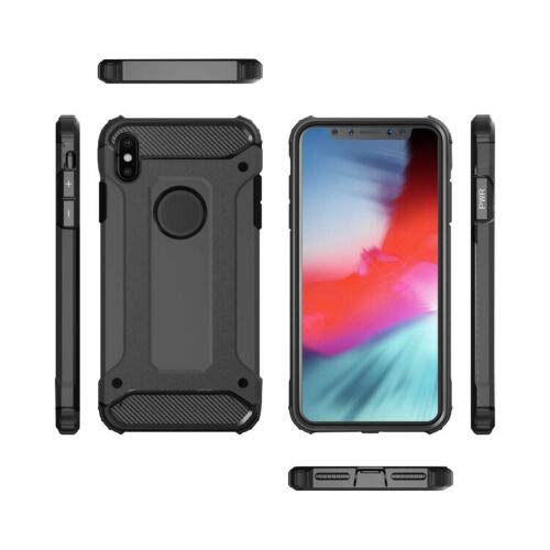 SuperGuardZ Heavy Duty Slim Shockproof Protective Case for iPhone Xs/iPhone X - Military Grade Armor Cover [Black] | Perfect for Outdoor, Travel & Everyday Protection