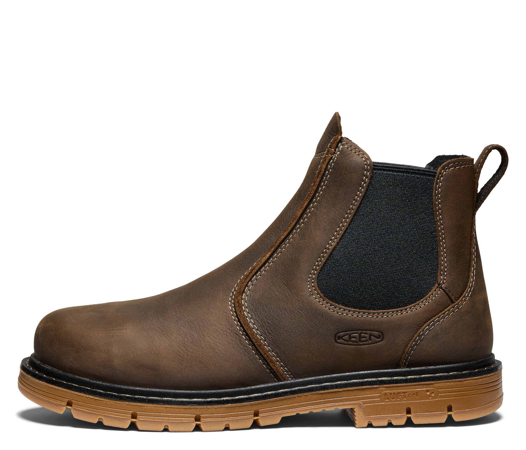 KEEN Utility Men's San Jose 90° 5 EH Aluminum Toe Chelsea Work Boots - Waterproof Safety Shoes for Construction, Warehouse & Outdoor Work
