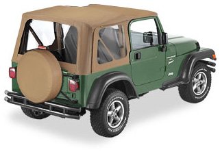 Bestop 5112737 Spice Replace-A-Top for Jeep Wrangler 1997-2002 - OEM Hardware Compatible Soft Top Replacement - Perfect for Off-Road Adventures & Summer Driving