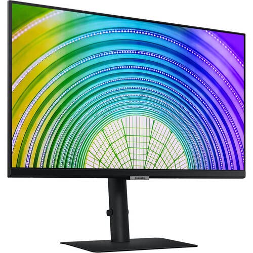 Samsung 24-Inch IPS LCD Monitor with USB-C - 2560x1440 QHD, 75Hz, FreeSync, 5ms Response - Ideal for Home Office, Gaming & Multimedia (Renewed)