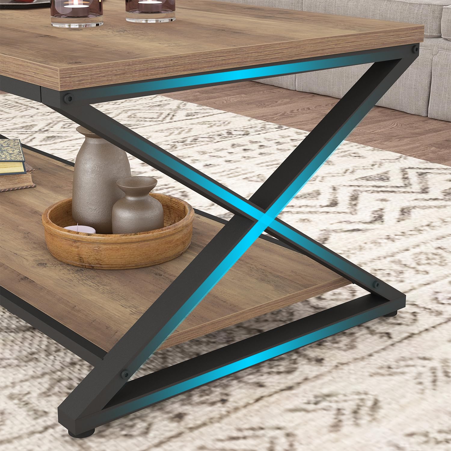 HSH Rustic Farmhouse Coffee Table - 39
