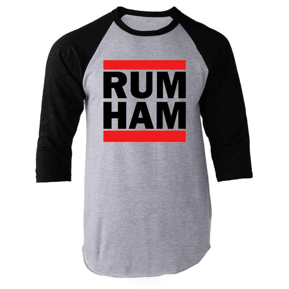 Pop Threads Rum Ham Funny Logo Parody Graphic T-Shirt for Men | Vintage Comedy TV Show Inspired Tee | Perfect for Casual Wear, Gifts & Fan Merchandise