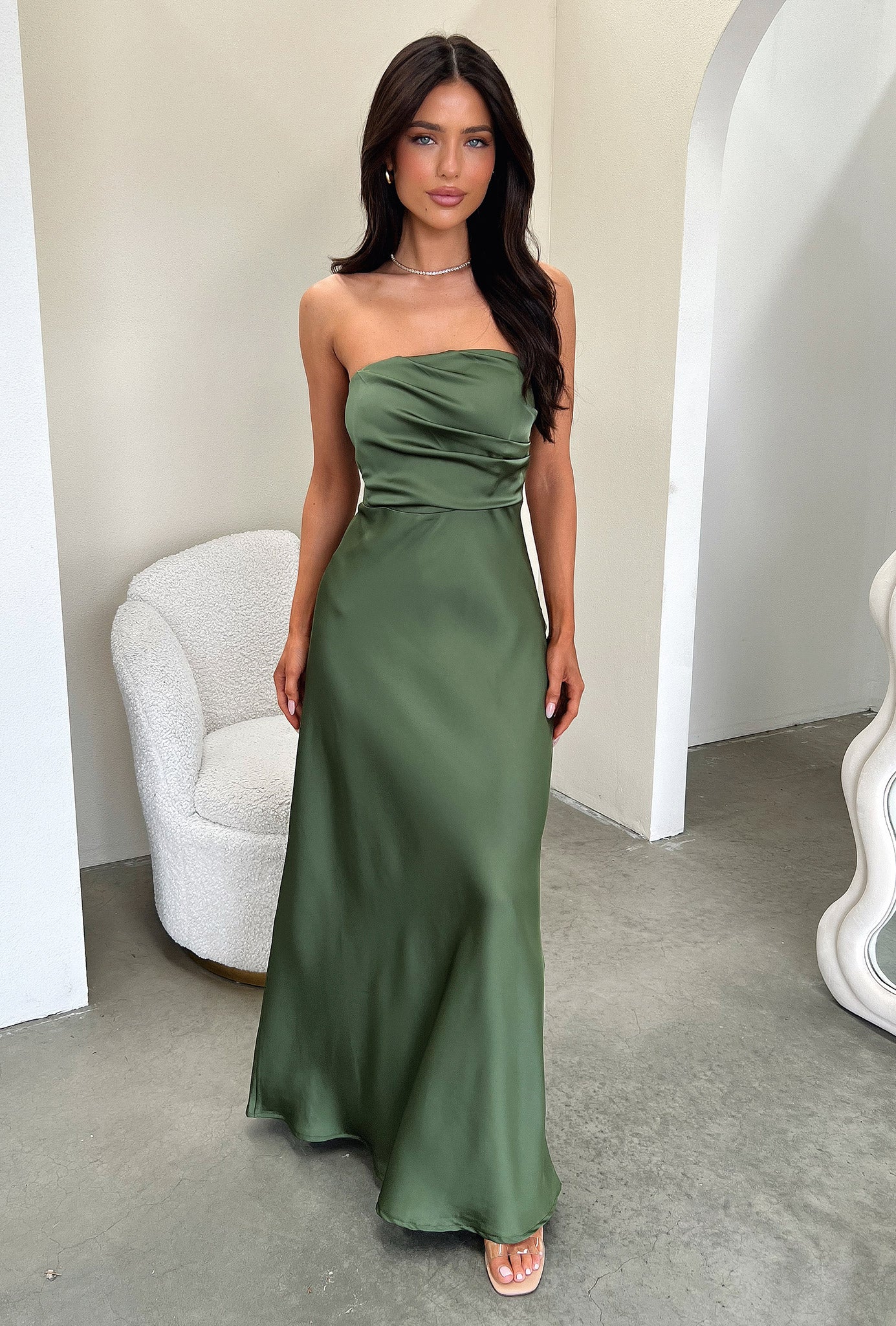 Elio Dress - Olive Green Women's Casual Summer Dress | Perfect for Beach, Vacation & Everyday Wear