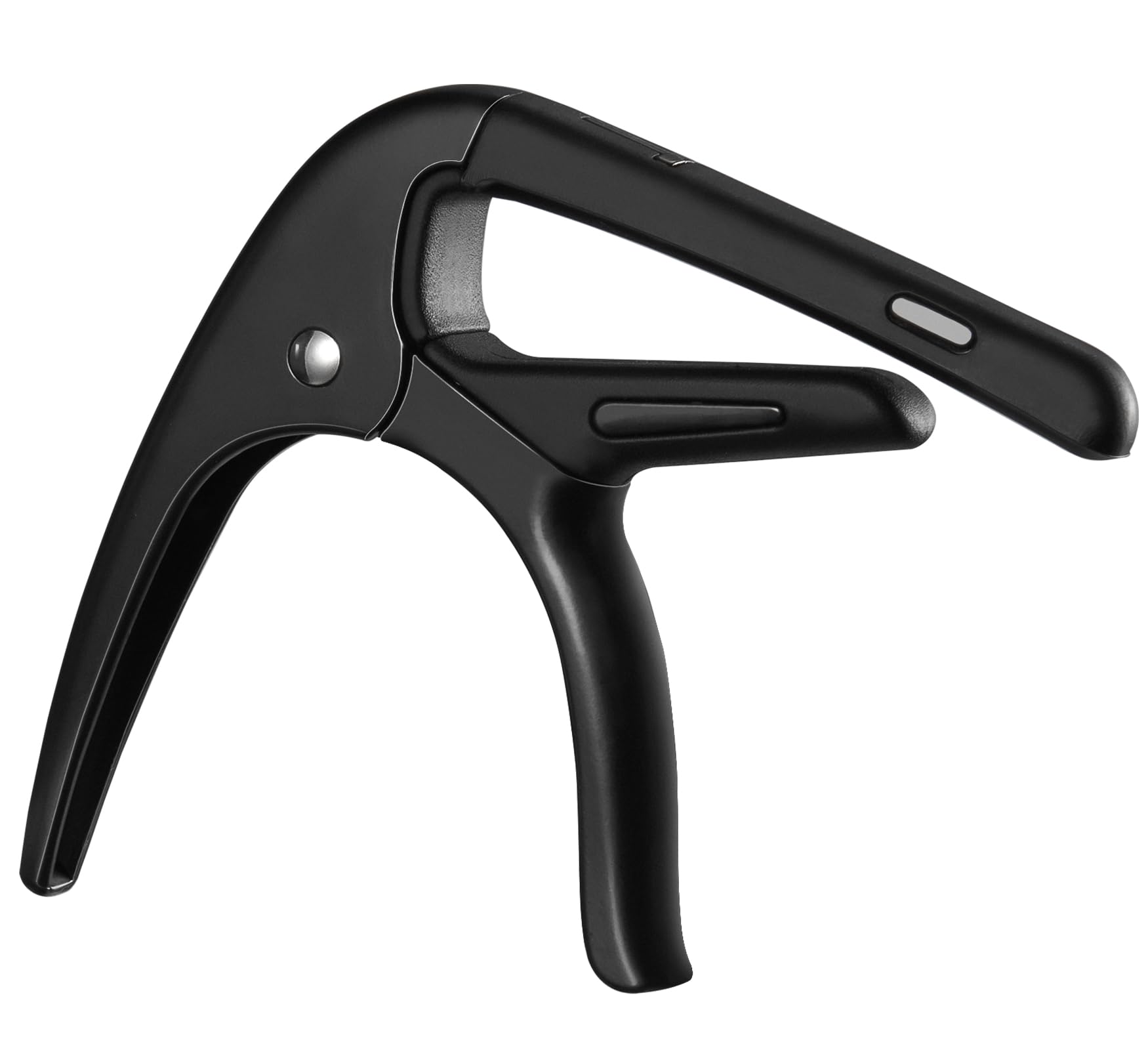 Premium Guitar Capo with Pick Holder - Adjustable Clamp for Acoustic, Electric Guitar, Ukulele, Bass & Banjo - Includes 6 Guitar Picks (Black) - Perfect for Live Performances, Studio Recording & Practice Sessions