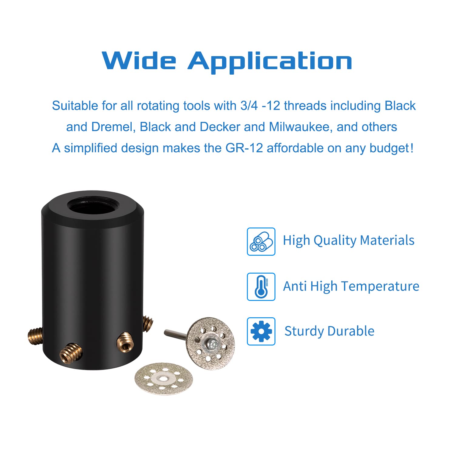 Sunluway GR-12 Tungsten Electrode Sharpener Grinder - Multi-Angle 10/15/20 Degree TIG Welding Tool with Cut-Off Slot - Perfect for Precision Welding, Metal Fabrication & DIY Projects