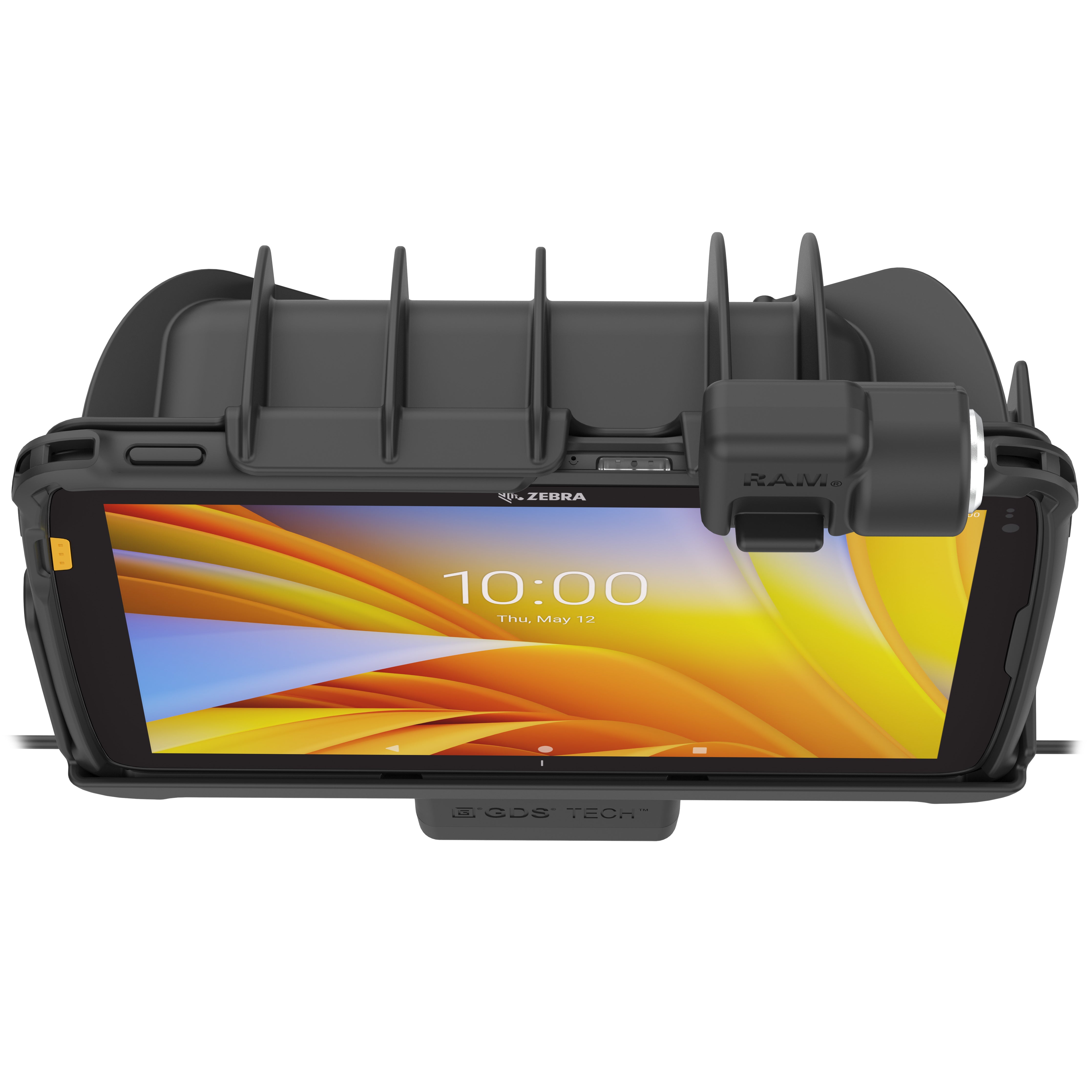 RAM® Tough Dock™ Power + USB C & USB A Charging Station for Zebra ET4x 10 Tablet - Secure Locking Mount (RAM HOL ZE21PKL CAU) - Perfect for Warehouse, Retail & Industrial Tablet Use