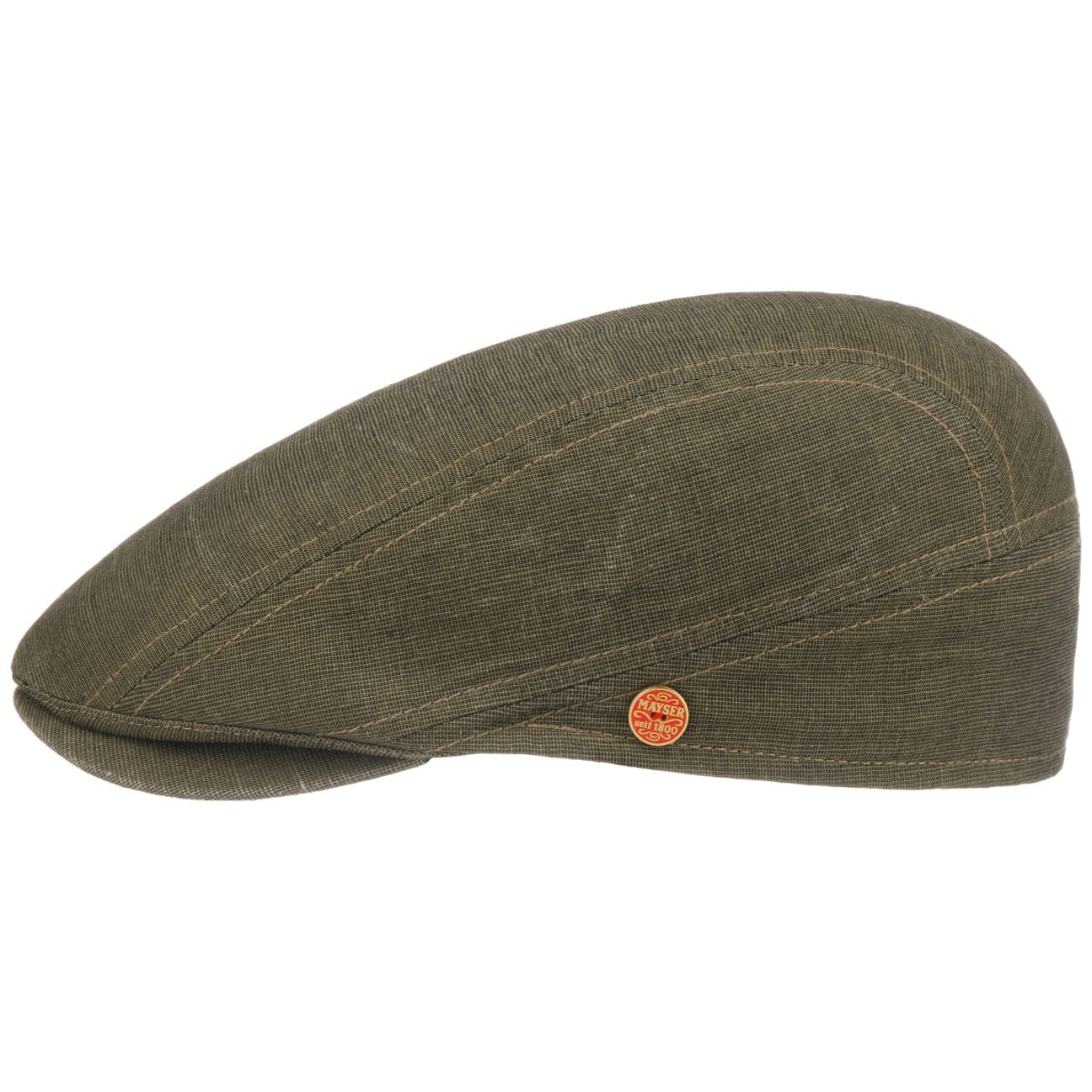Mayser Delian UV Protection Flat Cap for Men & Women - Sun Hat for Outdoor Activities, Golf, Hiking, and Travel
