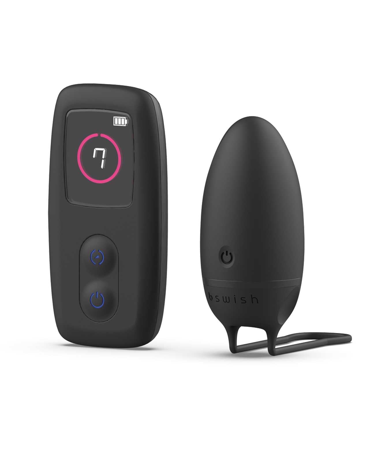 Bnaughty Premium Wireless Remote Control Bullet Vibrator - Noir Black for Couples Play & Solo Pleasure - Discreet & Powerful Personal Massager