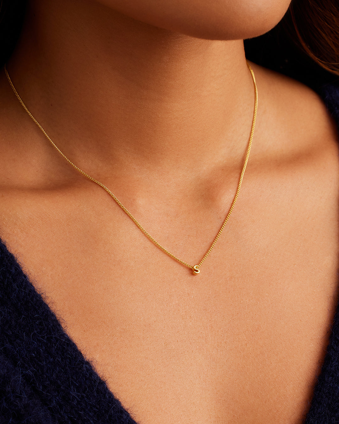 Wilder Mini Alphabet Necklace - Personalized Initial Pendant Jewelry for Women | Perfect Gift for Birthday, Anniversary & Everyday Wear