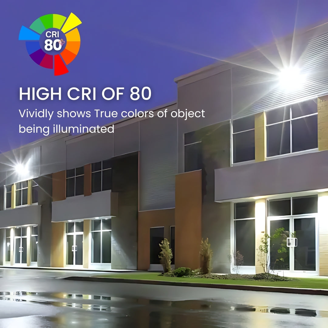 35W LED Flood Light FL3 - 4317lm Bright Outdoor Floodlight with Flood Mount - UL & DLC Certified for Security, Landscape, and Parking Lot Lighting