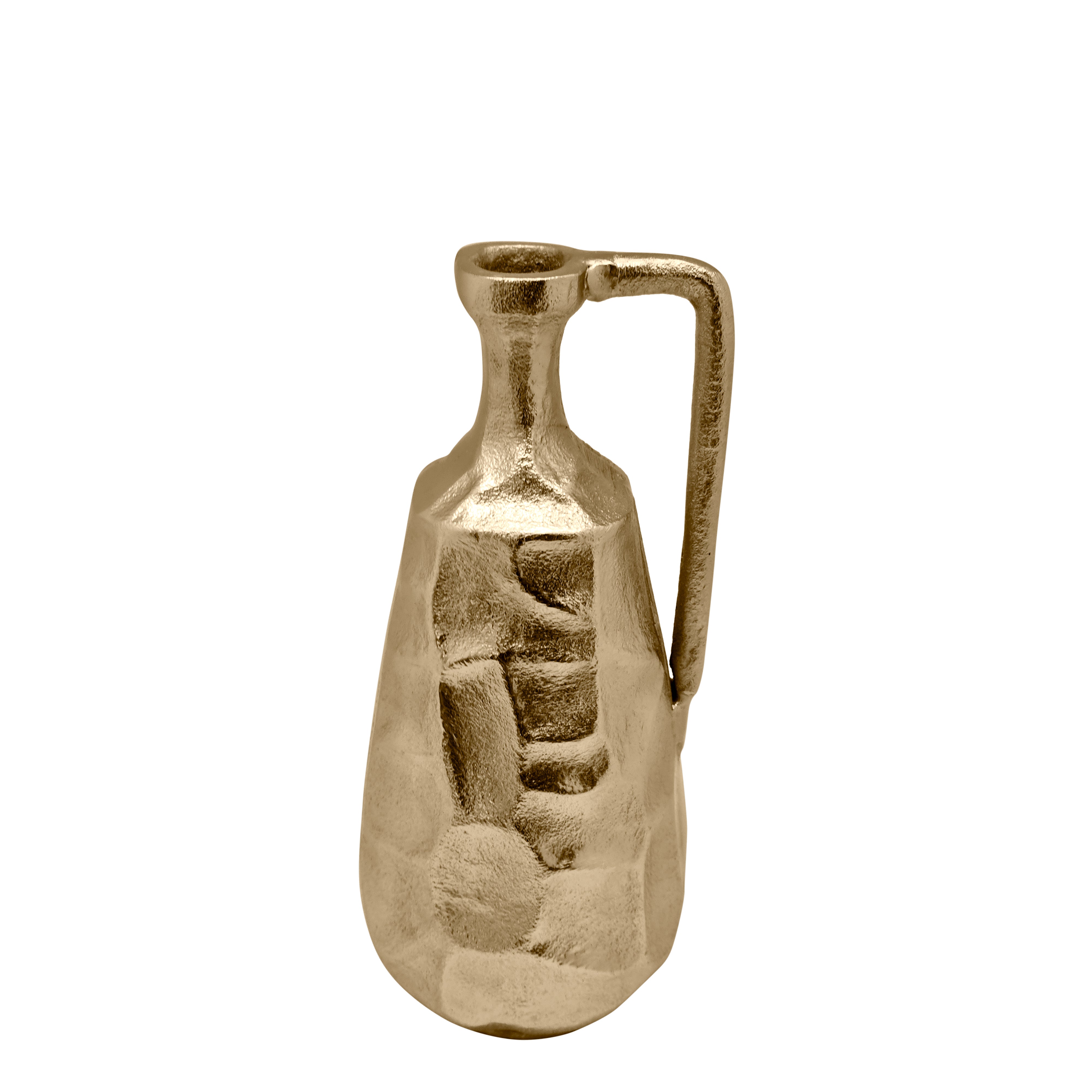 Bernice Hammered Vase Small 11.5x11.5x25cm Gold - Elegant Home Decor for Living Room, Wedding Centerpiece, Gift Idea