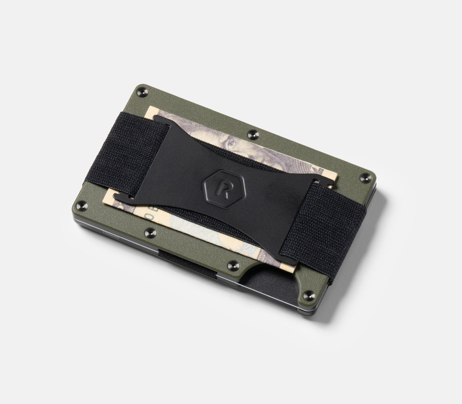 Ridge Wallet For MagSafe - Slim RFID Blocking Minimalist Wallet - Matte Olive Finish - Perfect for Everyday Carry & Travel Accessories