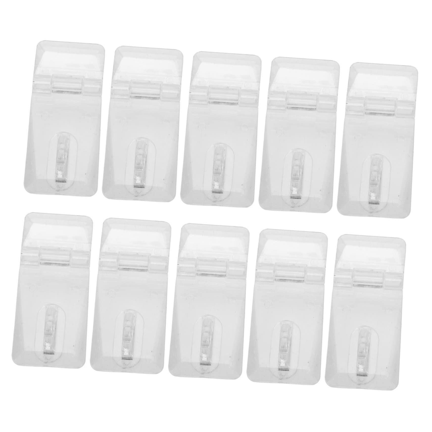 20 Sets Clear Acrylic Cabinet Hinges & Latches - Transparent Lock Hasp, Staple Gate Lock, Acrylic Buckle Latch for Kitchen Cabinets, Display Cases & DIY Furniture Projects
