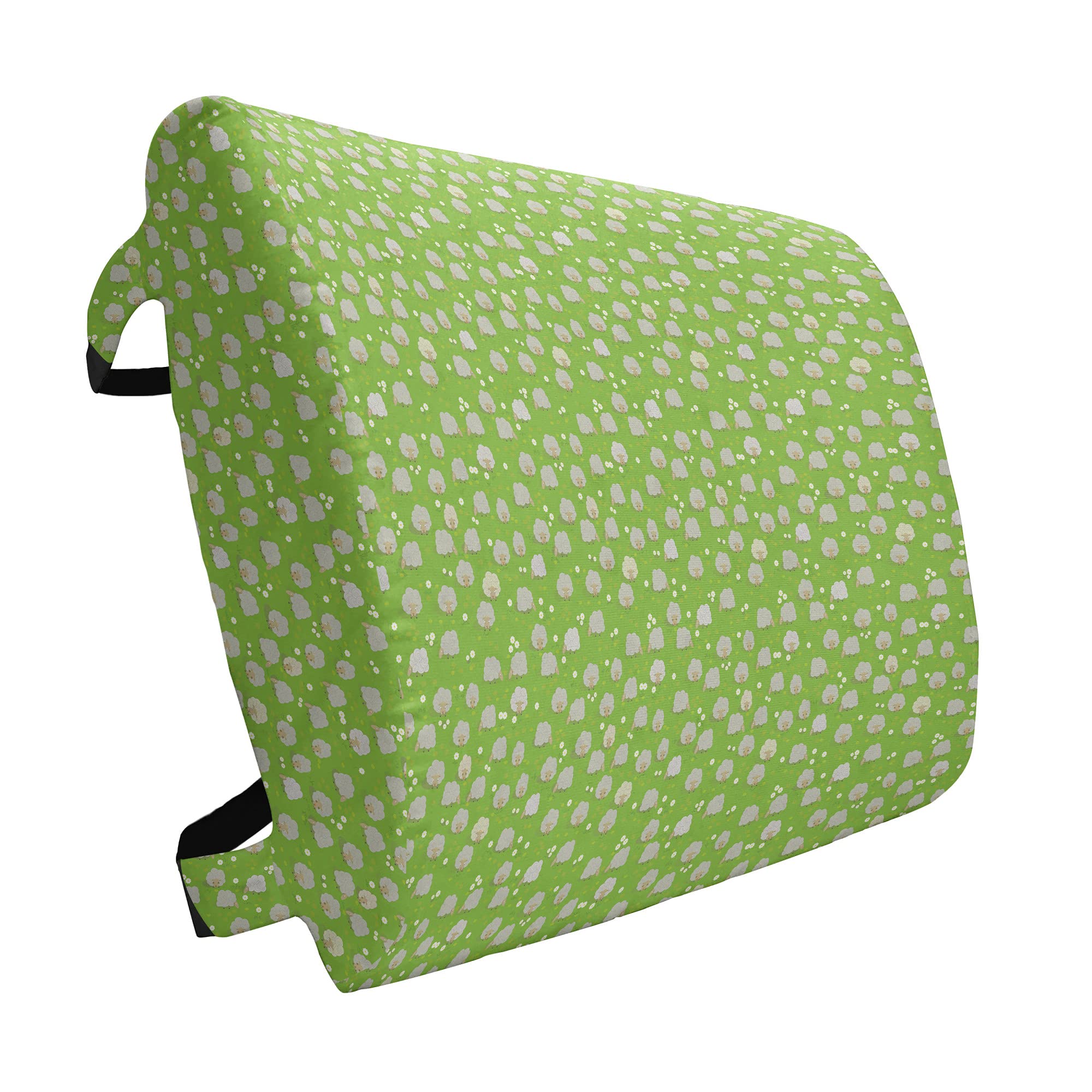 Ambesonne Goat Lumbar Support Pillow - High Density Foam Back Cushion for Office Chair & Car Seat (14