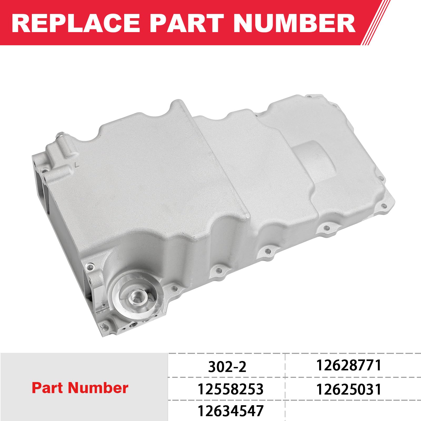 302-2 LS Oil Pan Kit - Fits LS1 LS2 LS3 LS6 5.7L 5.3L 6.5L Engines - Compatible with Chevy Camaro, Nova, Pontiac Ventura, Oldsmobile Omega, GM F-body & G-body - High-Performance Aluminum Swap Retrofit Oil Pan Kit - Perfect for Engine Upgrades, Restoration Projects & Hot Rod Builds