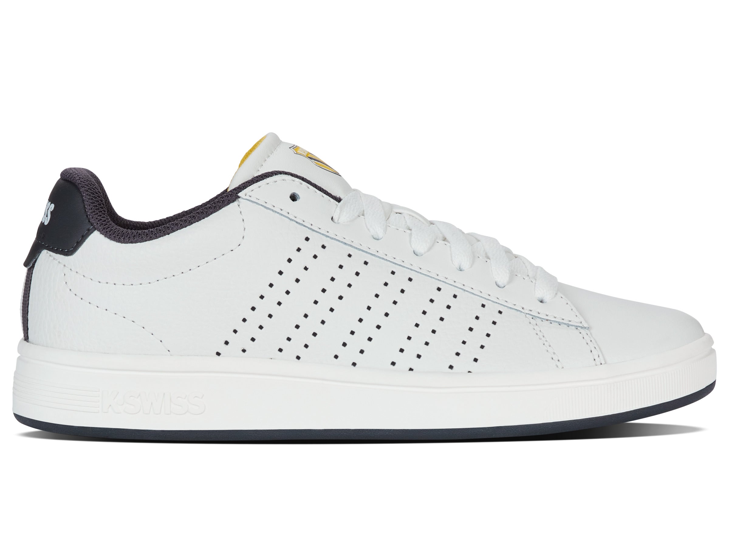 Nike Court Base II Men's Sneakers - White/Asphalt/Dandelion - Comfortable & Stylish for Casual Wear, Tennis & Everyday Use